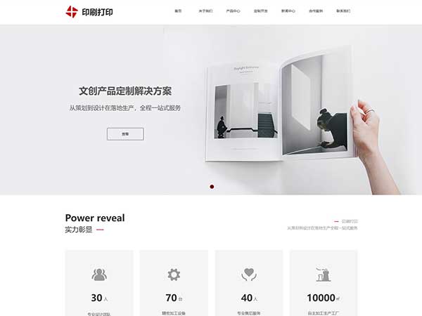 郑州印刷打印网站案例分享